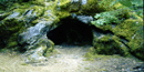 A small cave located near the visitor center. A small cave located near the visitor center.